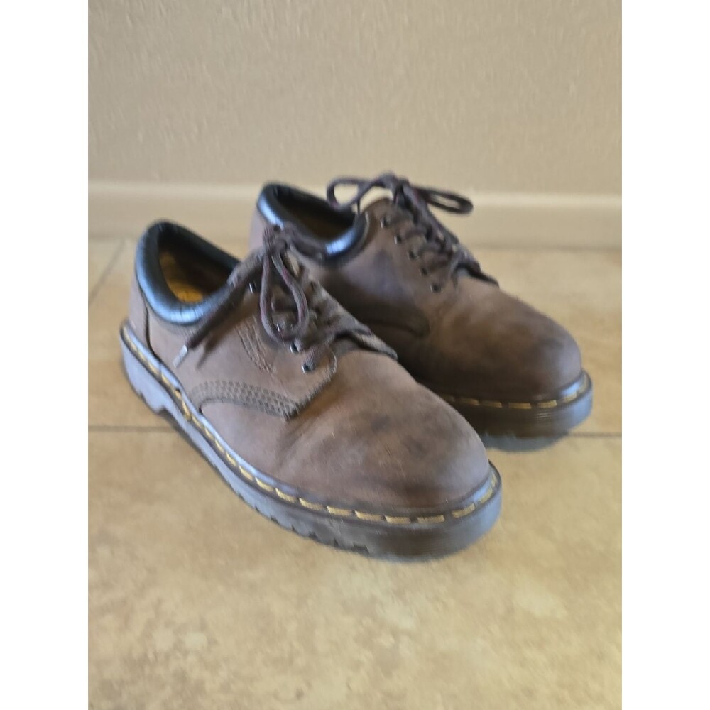 Dr. Martens Brown Leather Oxford Made In England Shoes 6UK, US 7M, US 8W Vintage